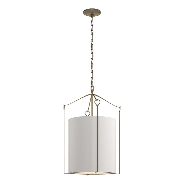 Hubbardton Forge 2019 Soft Gold Flax Shade (SE) Bow Tall Pendant