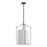 Hubbardton Forge 2019 Bronze Natural Anna Shade (SF) Bow Tall Pendant