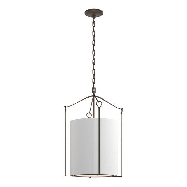 Hubbardton Forge 2019 Bronze Natural Anna Shade (SF) Bow Tall Pendant