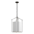 Hubbardton Forge 2019 Black Natural Anna Shade (SF) Bow Tall Pendant