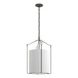 Hubbardton Forge 2019 Natural Iron Natural Anna Shade (SF) Bow Tall Pendant
