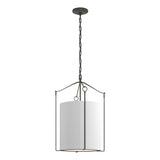 Hubbardton Forge 2019 Natural Iron Natural Anna Shade (SF) Bow Tall Pendant