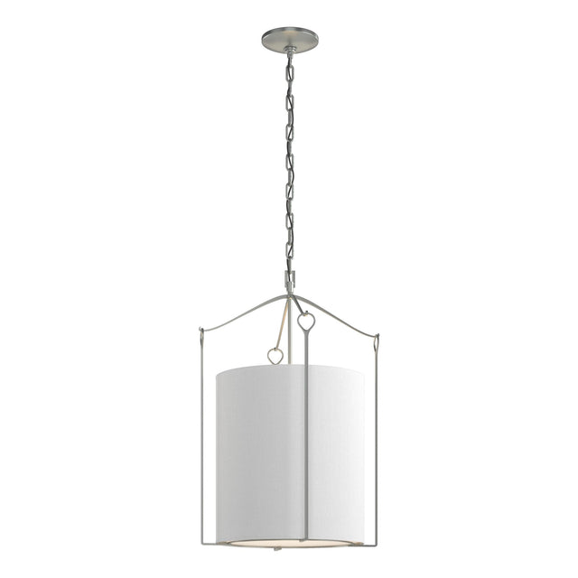 Hubbardton Forge 2019 Vintage Platinum Natural Anna Shade (SF) Bow Tall Pendant