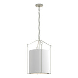 Hubbardton Forge 2019 Sterling Natural Anna Shade (SF) Bow Tall Pendant