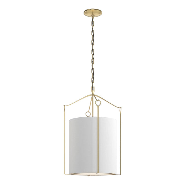 Hubbardton Forge 2019 Modern Brass Natural Anna Shade (SF) Bow Tall Pendant