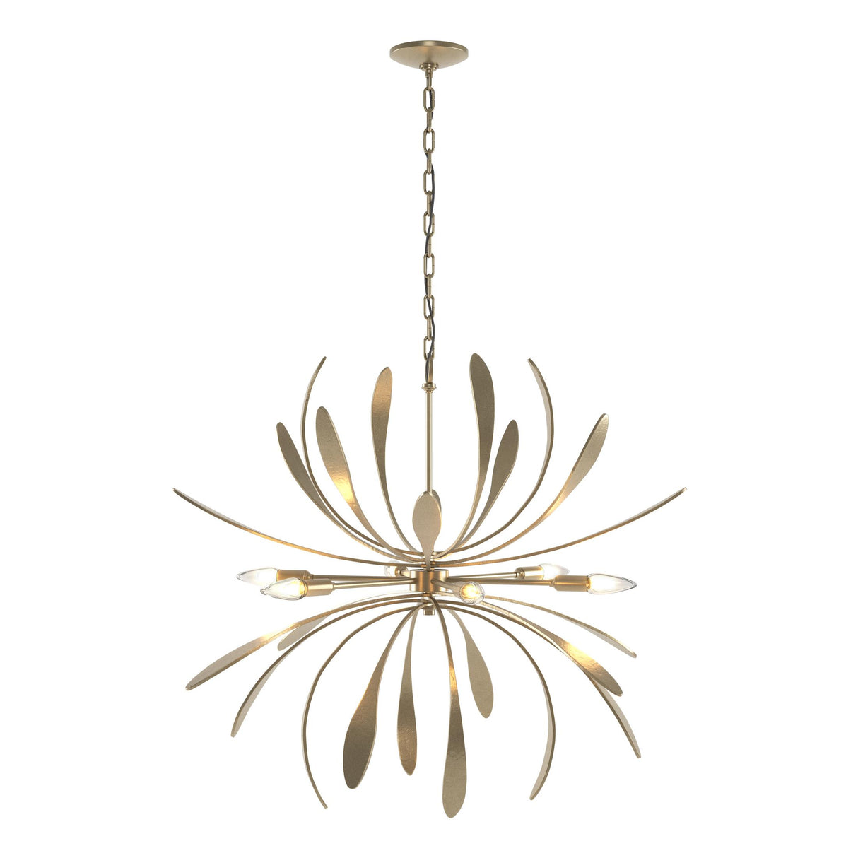 Hubbardton Forge 2019 Soft Gold Dahlia Chandelier