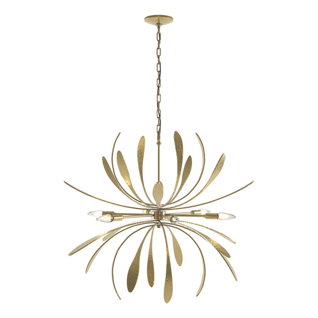 Hubbardton Forge 2019 Modern Brass Dahlia Chandelier