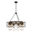 Hubbardton Forge 2019 Bronze Clear Glass (ZM) Apothecary Circular Chandelier
