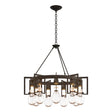 Hubbardton Forge 2019 Dark Smoke Clear Glass (ZM) Apothecary Circular Chandelier