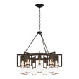 Hubbardton Forge 2019 Natural Iron Clear Glass (ZM) Apothecary Circular Chandelier