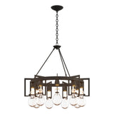 Hubbardton Forge 2019 Natural Iron Clear Glass (ZM) Apothecary Circular Chandelier