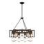 Hubbardton Forge 2019 Natural Iron Clear Glass (ZM) Apothecary Circular Chandelier