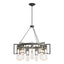 Hubbardton Forge 2019 Vintage Platinum Clear Glass (ZM) Apothecary Circular Chandelier