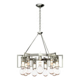 Hubbardton Forge 2019 Sterling Clear Glass (ZM) Apothecary Circular Chandelier