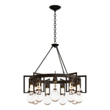 Hubbardton Forge 2019 Oil Rubbed Bronze Clear Glass (ZM) Apothecary Circular Chandelier