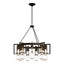 Hubbardton Forge 2019 Oil Rubbed Bronze Clear Glass (ZM) Apothecary Circular Chandelier