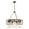 Hubbardton Forge 2019 Modern Brass Clear Glass (ZM) Apothecary Circular Chandelier