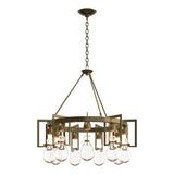 Hubbardton Forge 2019 Modern Brass Clear Glass (ZM) Apothecary Circular Chandelier