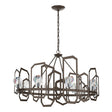 Hubbardton Forge 2018 Bronze Crystal Gatsby Chandelier