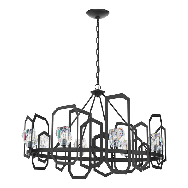 Hubbardton Forge 2018 Black Crystal Gatsby Chandelier