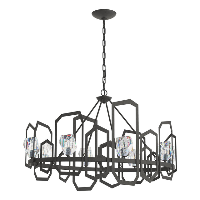 Hubbardton Forge 2018 Natural Iron Crystal Gatsby Chandelier