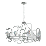 Hubbardton Forge 2018 Vintage Platinum Crystal Gatsby Chandelier