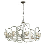 Hubbardton Forge 2018 Vintage Platinum Crystal Gatsby Chandelier