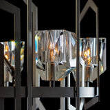 Hubbardton Forge 2018 Vintage Platinum Crystal Gatsby Chandelier