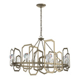 Hubbardton Forge 2018 Soft Gold Crystal Gatsby Chandelier