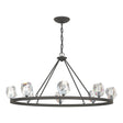 Hubbardton Forge 2022 Natural Iron Crystal Gatsby 8-Light Chandelier
