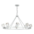 Hubbardton Forge 2022 Vintage Platinum Crystal Gatsby 8-Light Chandelier