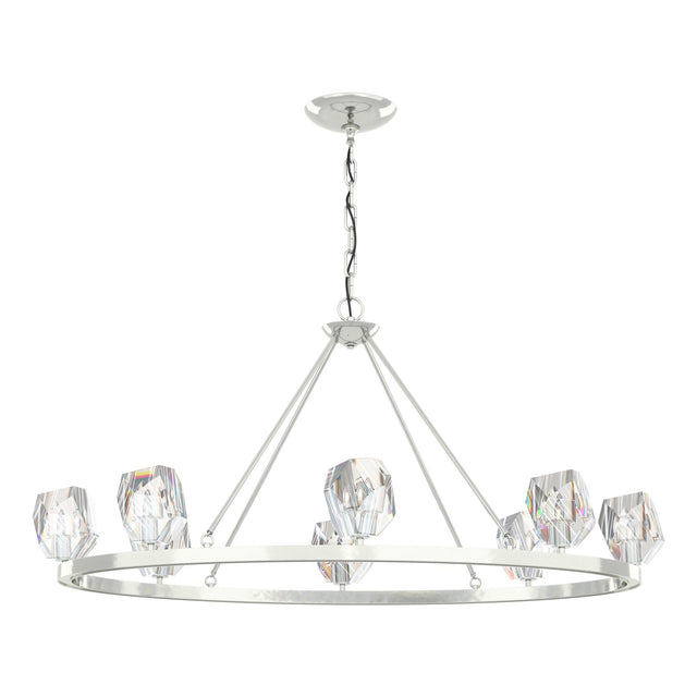 Hubbardton Forge 2022 Sterling Crystal Gatsby 8-Light Chandelier
