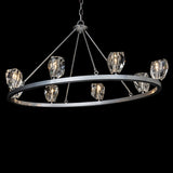 Hubbardton Forge 2022 Sterling Crystal Gatsby 8-Light Chandelier