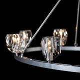 Hubbardton Forge 2022 Sterling Crystal Gatsby 8-Light Chandelier