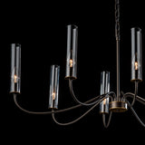 Hubbardton Forge 2019 Dark Smoke Brass Clear Glass (ZM) Grace 8-Arm Chandelier