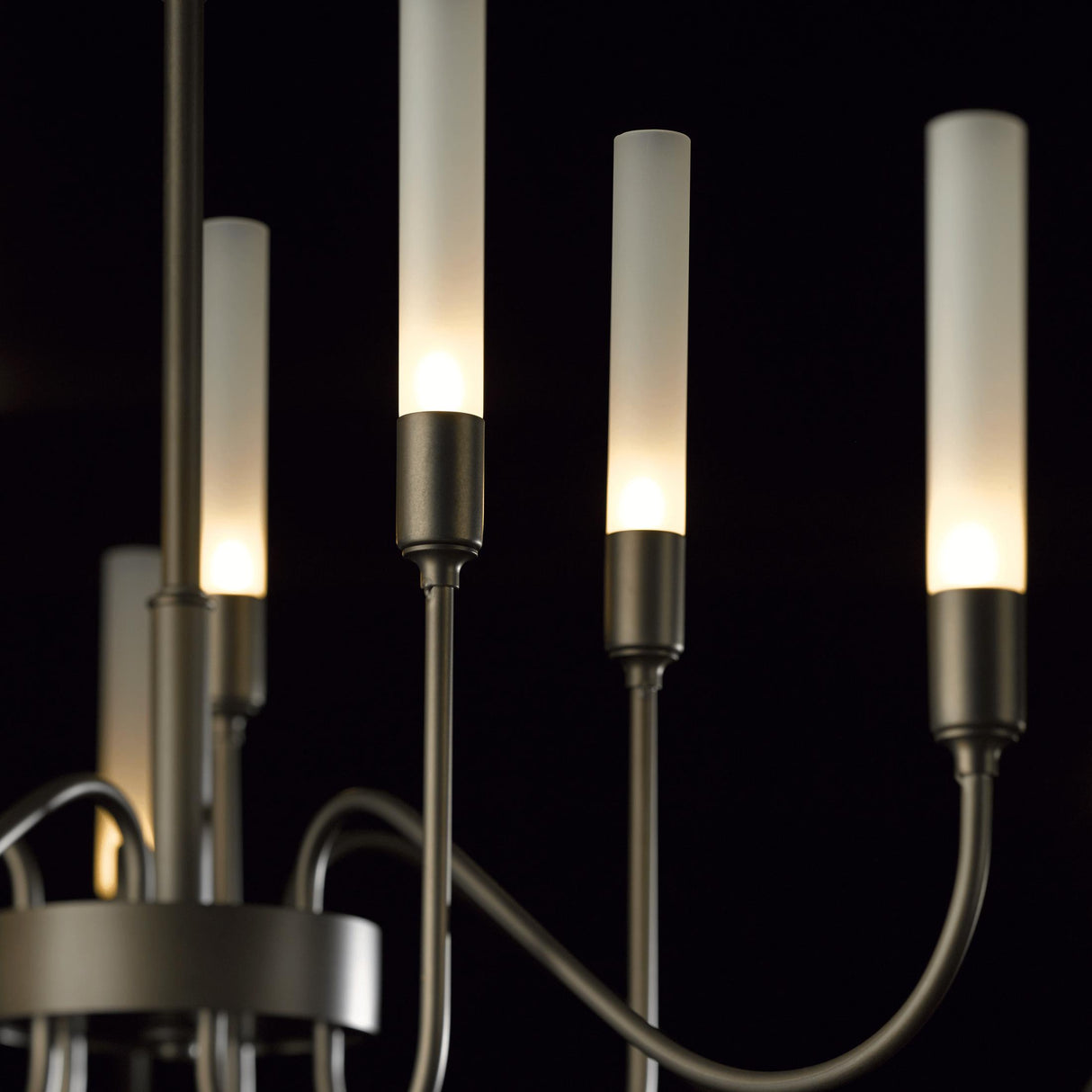 Hubbardton Forge 2014 Dark Smoke Lisse 10 Arm Chandelier