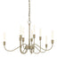 Hubbardton Forge 2014 Soft Gold Lisse 10 Arm Chandelier