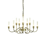 Hubbardton Forge 2014 Soft Gold Lisse 10 Arm Chandelier