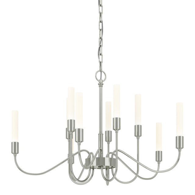 Hubbardton Forge 2014 Sterling Lisse 10 Arm Chandelier
