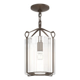 Hubbardton Forge 2020 Bronze Clear Glass (ZM) Bow Semi-Flush