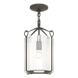 Hubbardton Forge 2020 Dark Smoke Clear Glass (ZM) Bow Semi-Flush
