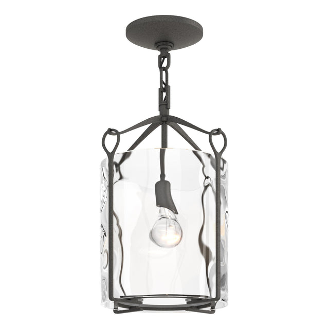 Hubbardton Forge 2020 Natural Iron Water Glass (LL) Bow Semi-Flush