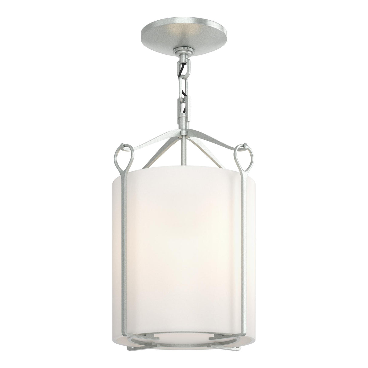 Hubbardton Forge 2020 Vintage Platinum Opal Glass (GG) Bow Semi-Flush