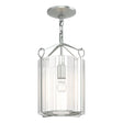 Hubbardton Forge 2020 Vintage Platinum Clear Glass (ZM) Bow Semi-Flush
