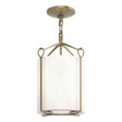 Hubbardton Forge 2020 Soft Gold Opal Glass (GG) Bow Semi-Flush