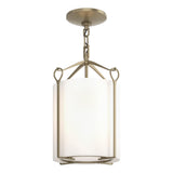 Hubbardton Forge 2020 Soft Gold Opal Glass (GG) Bow Semi-Flush