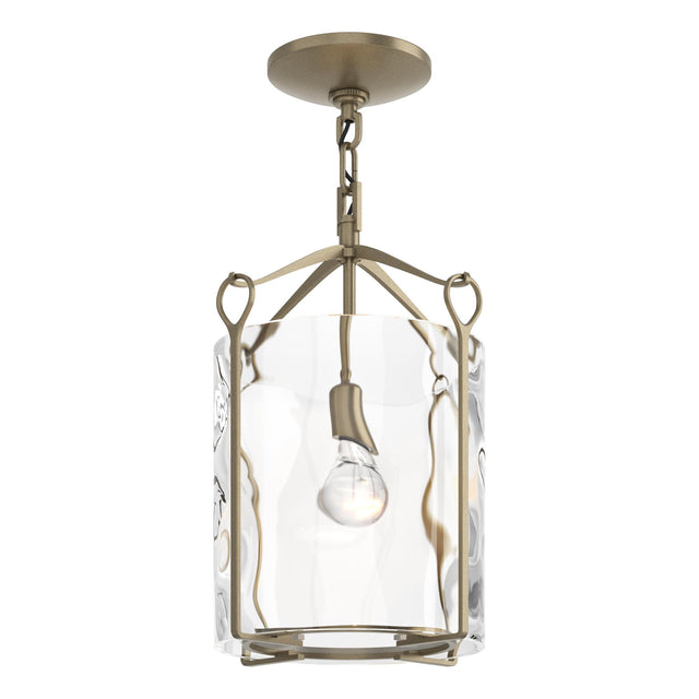 Hubbardton Forge 2020 Soft Gold Water Glass (LL) Bow Semi-Flush
