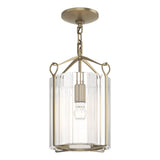 Hubbardton Forge 2020 Soft Gold Clear Glass (ZM) Bow Semi-Flush
