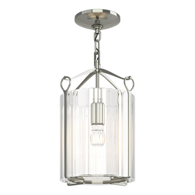 Hubbardton Forge 2020 Sterling Clear Glass (ZM) Bow Semi-Flush