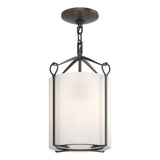 Hubbardton Forge 2020 Oil Rubbed Bronze Opal Glass (GG) Bow Semi-Flush